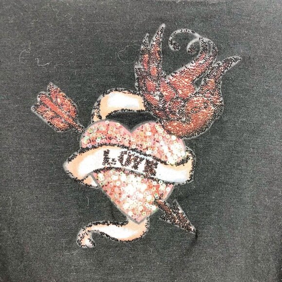 Cropped Tie Front Y2K Tattoo Top - Picture 7 of 8